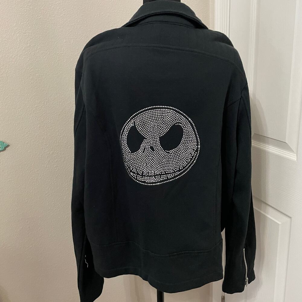 Disney Parks Jack Skellington Studded Moto Jacket